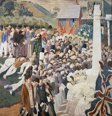 Unveiling A War Memorial At Cookham By Stanley Spencer 1921 Stanley Spencer Dulwich Picture Gallery British Art