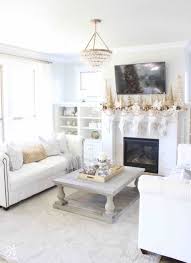 Glam White Gold Living Room Christmas Tree Mantel Gold Living Room Gold Living Room Decor Glam Living Room Decor