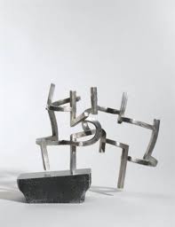 Eduardo Chillida 1924 2002 Estudio Peine Del Viento Viii Study For Wind Comb Viii 1968 Stainless Steel 2 Sculpture Installation Sculpture Sculpture Art
