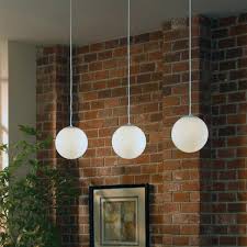 If you see an item with an led bulb included mark means it comes with free led light bulb set. Sea Gull Lighting Leo White Modern Opal Glass Globe Pendant 6022 15 Rona