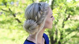 Bun hairstyles for long hair side hairstyles wedding hairstyles curly haircuts trendy hairstyles amazing hairstyles easy diy hairstyles bridesmaids 41. Fishtail Side Bun Youtube