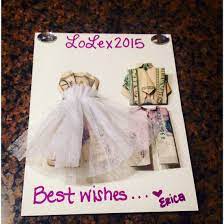 Bridal Shower Money Gift Followed A Few Origami Youtube Videos I Didn T Have Tulle For The Dress So Bridal Gift Wrapping Ideas Money Gift Wedding Gift Money