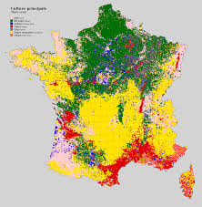 Agricultural land use of France : rMapPorn
