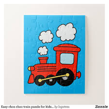 Easy Choo Choo Train Puzzle For Kids 30 Pc Zazzle Com In 2020 Train Puzzles Puzzles For Kids Train Drawing