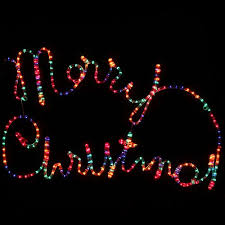 Outdoor Display Lights Merry Christmas Rope Lights Silhouette Decoration 100cm Ebay Christmas Rope Lights Outdoor Christmas Lights Christmas Light Displays