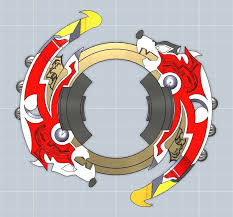 Beyblade Attack Ring Driger Gt By Kuny808 Print Models Print 3d Printing