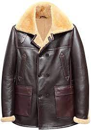 Mens Sheepskin Shearling Jacket B 7 Sheepskin Parka Flight Military Bomber Trench Jacket Long Brown S At Amazon Men S In 2020 Shearling Jacket Trench Jacket Jackets