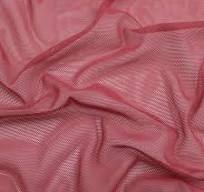 Power Mesh Net 4 Way Stretch Sheer Fabric - Dark Rose