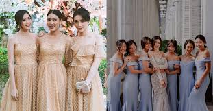Bahan brokat selalu jadi pilihan utama untuk gaun pesta, termasuk baju bridesmaid. 5 Model Baju Bridesmaid Anti Ribet Tapi Instagrammable Bukareview