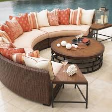 Ocean Club Pacifica 6 Piece Patio Set With Scatterback Curved Sofas Accent Tables By To Outdoor Furniture Tommy Bahama Outdoor Furniture Patio Furniture Sets