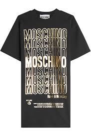Moschino Printed Cotton T Shirt Dress Cotton Tshirt Dress Moschino Cotton Shirt Dress