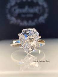 Raw Herkimer Diamond Ring Healing Crystal Ring Raw Crystal Ring Promise Ring One Of A Kind Ring Ha Crystal Rings Healing Crystal Ring Twig Engagement Ring