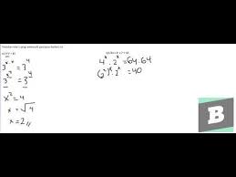 Check spelling or type a new query. Tentukan Nilai X Yang Memenuhi Persamaan Berikut Ini A 3 X X 81 B 1 64 Kali 4 X Kali 2 X 64 Youtube