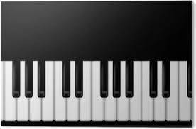 Klavier tastaturbeschriftung / piano sticker set. Leinwandbild Klavier Tastatur Schwarzweiss Hintergrund Pixers Wir Leben Um Zu Verandern
