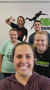 Monday Funday! Switch series this week. Loving this weather. Incorporating  running, sandbags, and of course bag work in our Fight Fit class!