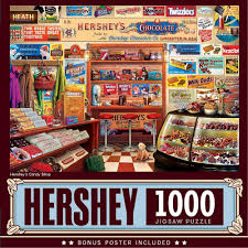 Masterpieces Inc Hershey S Candy Shop 1000 Piece Jigsaw Puzzle Jigsaw Puzzles Puzzle Shop Hershey Candy