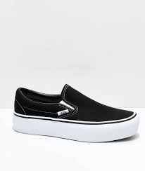 Widest selection of new season & sale only at lyst.com. Vans Slip On Black White Platform Shoes Zumiez