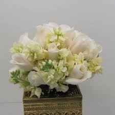 Green succulent and ivory rose bouquet. Rose Wedding Bouquets Easy And Free Diy Flowers