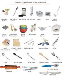 In The Kitchen Vocabulary 200 Objects Illustrated Eslbuzz Learning English Learn English English Vocabulary Kitchen Tool Names