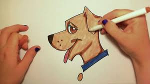 The first step is to rough in the dog's head and body. Learn How To Draw Easy A Cute Dog Icanhazdraw Youtube