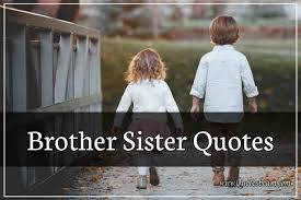 They play, fight, dance, share and eat together. 150 Best Brother Sister Quotes Love Funny Quotes Images