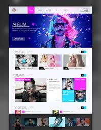 Music Website Web Layout Design Mobile Web Design Website Design Inspiration