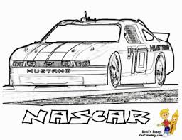 The car models are quite various too. 20 Free Printable Nascar Coloring Pages Everfreecoloring Com