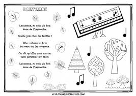 L Automne Au Coin Du Bois Joue De L Harmonica Comptines Et Chansons Comptines Chansons Comptines Chanson