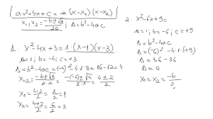 Dacă constanta a = 0, atunci ecuația devine o. Descompunerea In Factori Folosind Ecuatia De Gradul Al Ii Lea Youtube