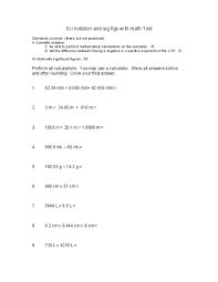 This significant figures multiplication worksheet. Scientific Notation And Significant Figures Worksheet For 10th 12th Grade Lesson Planet
