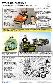 Komik Modifikasi Vespa Dari F1 Sampai Tank Vespa Formula 1 Komik