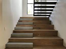 Wood Concrete And Steel Staircase In Sandton By Havwoods European Oak Floatingstairs Wood Concrete And St Concrete Stairs Home Stairs Design Stairs Design