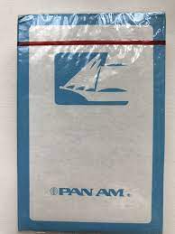 New Vintage Pan Am Airlines Sealed Playing Cards White Blue Box Ebay Blue Box New Vintage Vintage Playing Cards