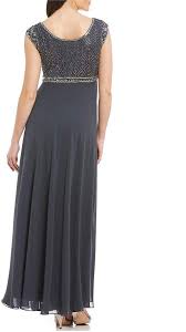 J Kara Petite Cap Sleeve Beaded Bodice Gown Cap Petite Kara Beaded Bodice Mother Of The Bride Dresses Dresses