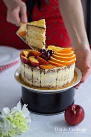 Orange Cake With Peach Buttercream Frosting Recipe Orange Cake Dessert Cake Recipes Fruit Cake Christmas