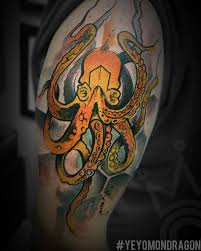 Aug 15, 2021 · marion street tattoo is a custom tattoo shop based in denver. Watercolor Style Octopus Tattoo On The Right Upper Arm