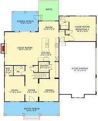 Plan 500007vv Craftsman House Plan With Main Floor Game Room And Bonus Over Garage Craftsman House Plan Craftsman House House Plans