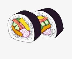 Vector Kimbap Kimbap Sushi Art Food Clips