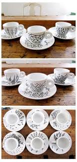 pin van alondra gz op hogar dulce hogar servies diy kopjes versieren beschilderde borden