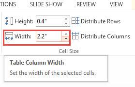 In this post, we will explain how to it in latex. Adjusting Width And Height Of Cells In Powerpoint 2013 Free Powerpoint Templates