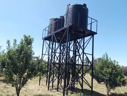 water tank stand fabrication at Gamun metal welder call / 0741426508
