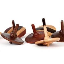 Large Wooden Rainbow Spinning Top Wooden Tops Wooden Wooden Toys