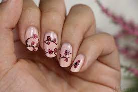 Cherry blossom nail art stickers. Cherry Blossom Nail Art Jackiemontt