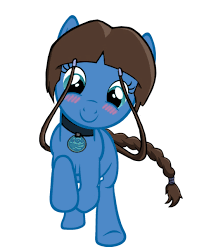 2152857 Artist Perma Banned Art Trade Avatar The Last Airbender Crossover Katara Ponified Pony Safe Simple Background Solo Transparent Background Derpibooru