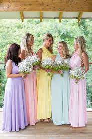Awesome 40 Pastel Bridesmaid Dresses Ideas Pastel Bridesmaid Dresses Pastel Wedding Theme Wedding Bridesmaid Dresses