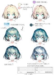 セシル タイト on twitter tutoriais de pintura digital cabelo de anime tutoriais de pintura