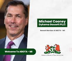 Mike Cooney Elected to the American Board of Trial Advocates
