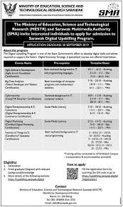 Techadvance recruitment 2019 is for graduates who are willing to work. Sarawak Digital Upskilling Program 2019 Mestr Sma Ukai Nganu Madah