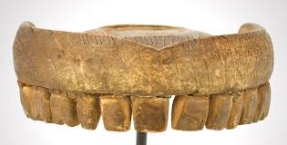 Wooden Dentures Antique Trade Sign Wooden Dentures