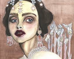 Prints of Watercolor Painting "ghost Flower" by Ariel Owens